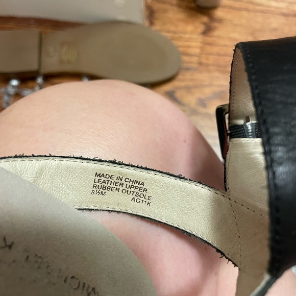 Michael Kors Leather Black Strap wedges - Picture 7 of 7